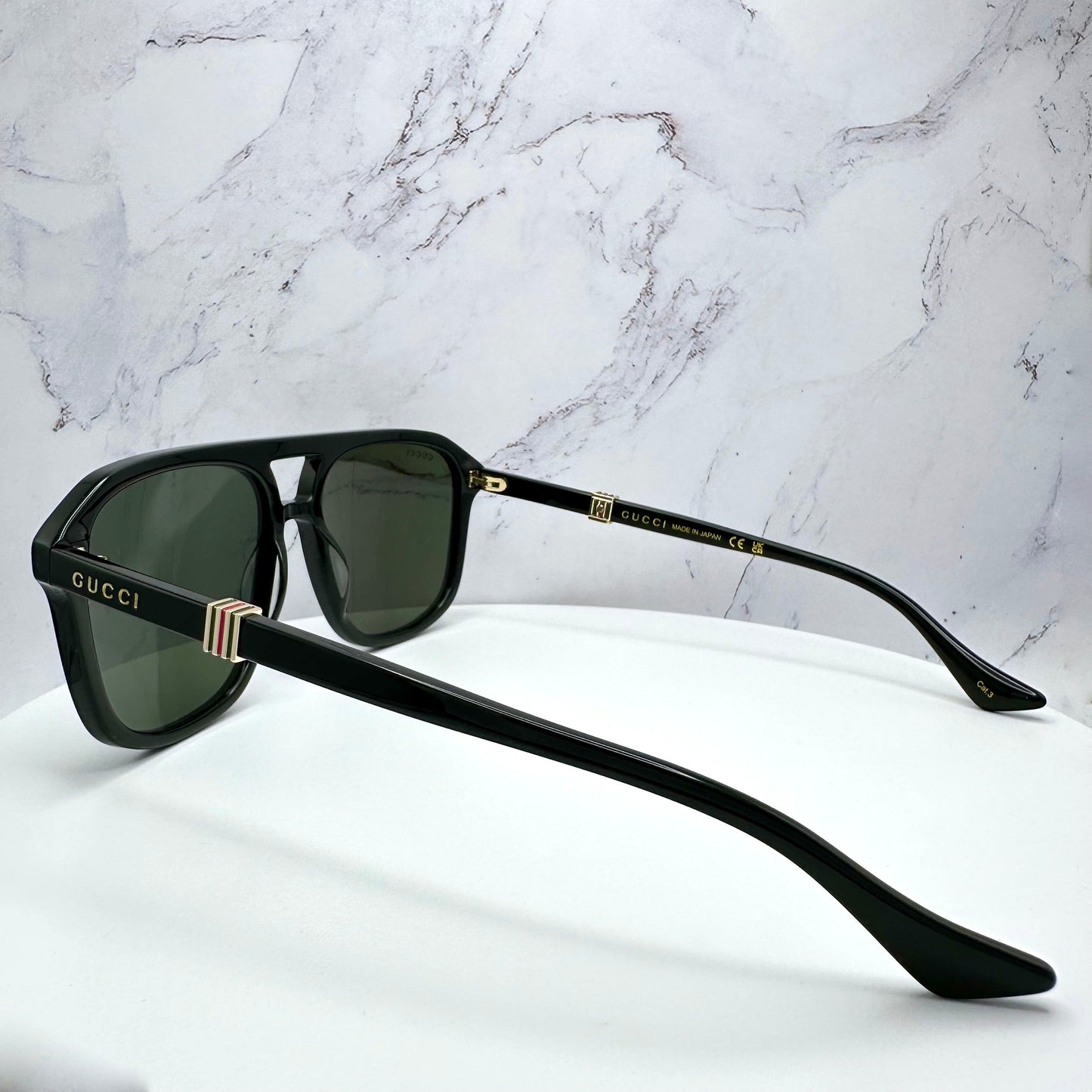 Gucci Sunglasses GG1494S 001 Black Pilot