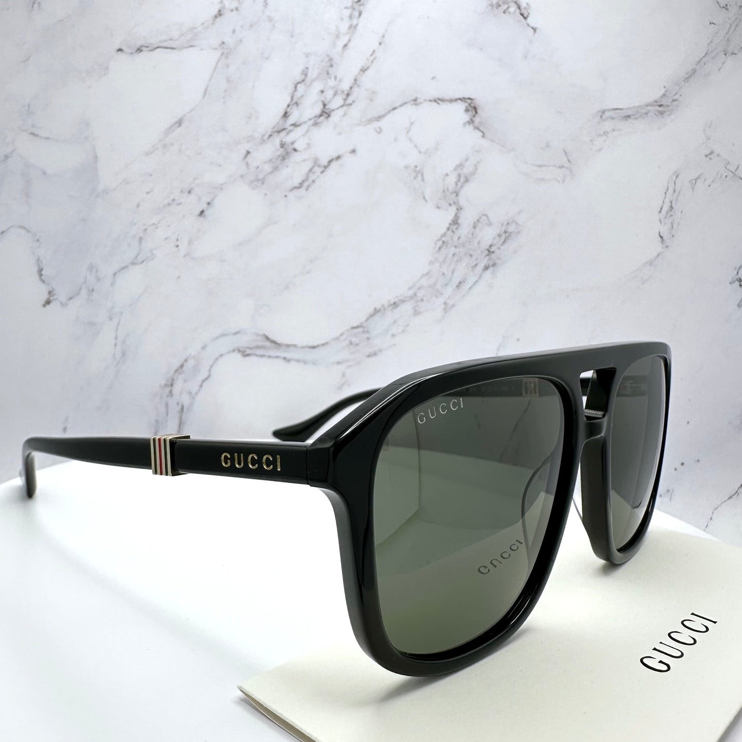 Gucci Sunglasses GG1494S 001 Black Pilot