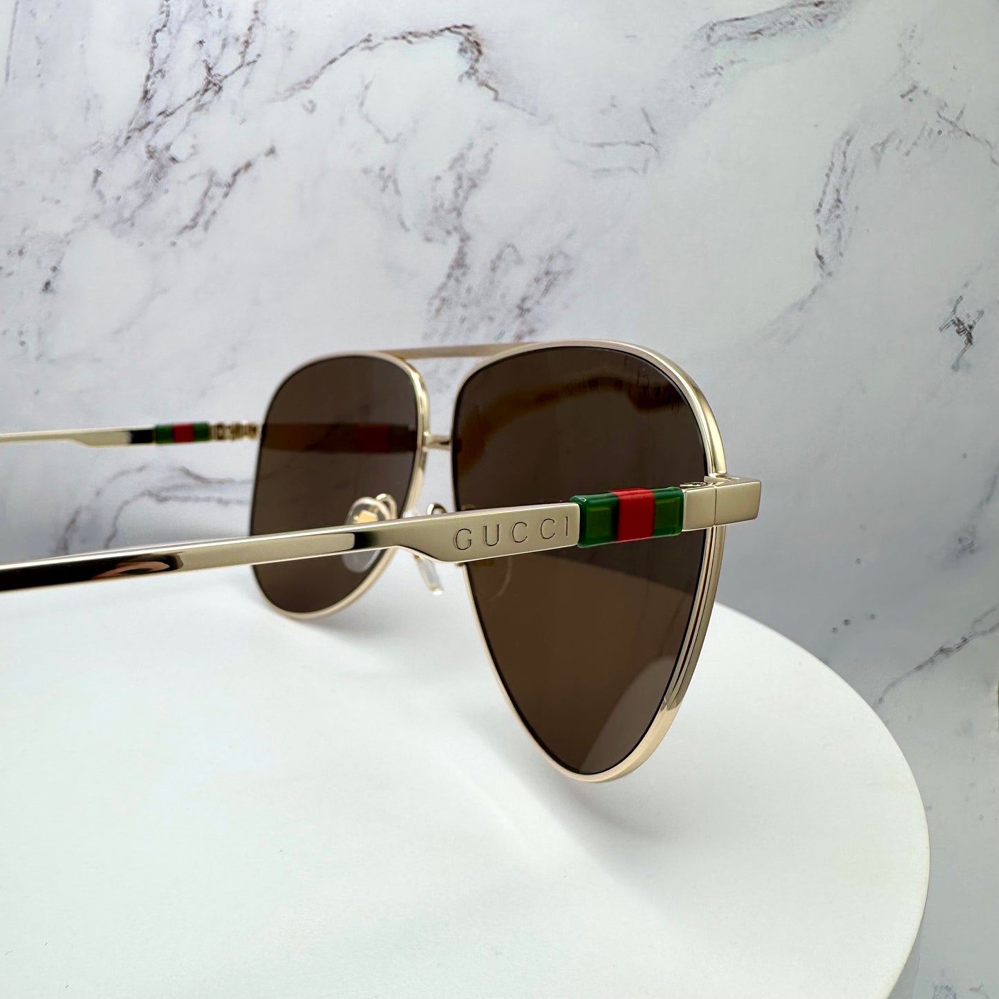 Gucci Gold Aviator Sunglasses GG1677S 002