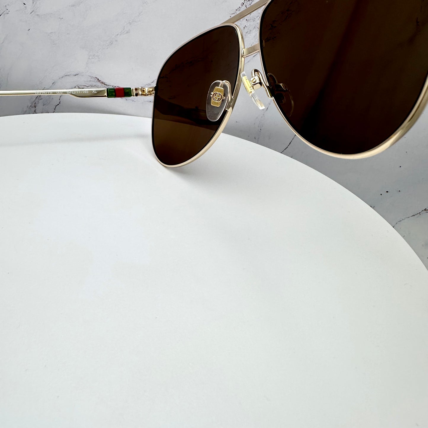 Gucci Gold Aviator Sunglasses GG1677S 002