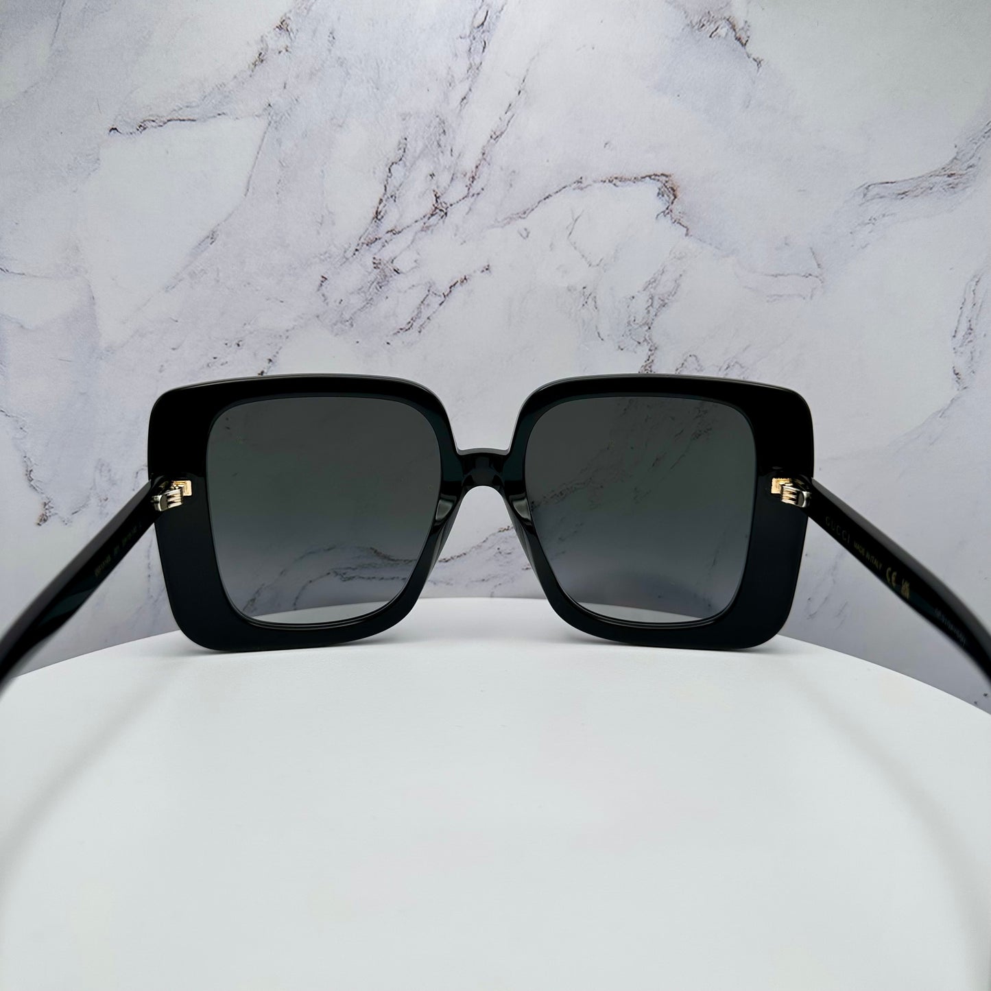 Gucci Black Gold Sunglasses GG Logo GG1314S 001