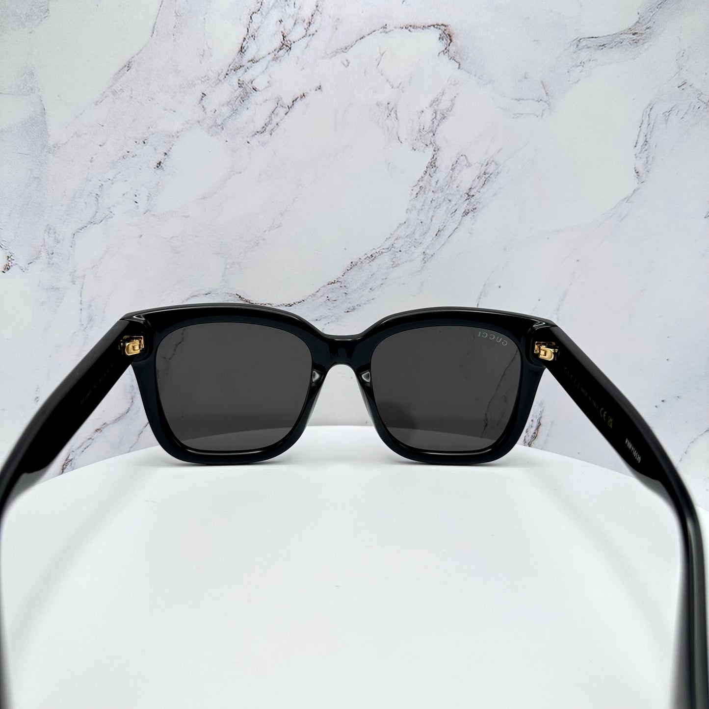 Gucci Black Gold Sunglasses GG Logo GG1338S 001