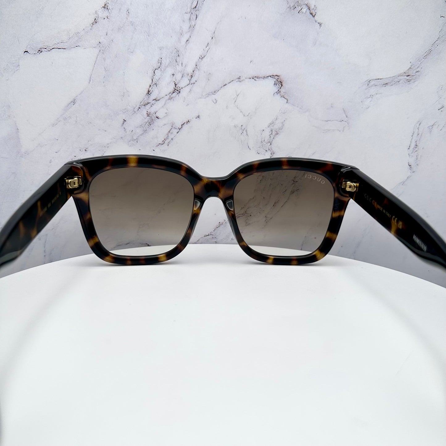 Gucci Brown Gold Sunglasses GG Logo GG1338S 003