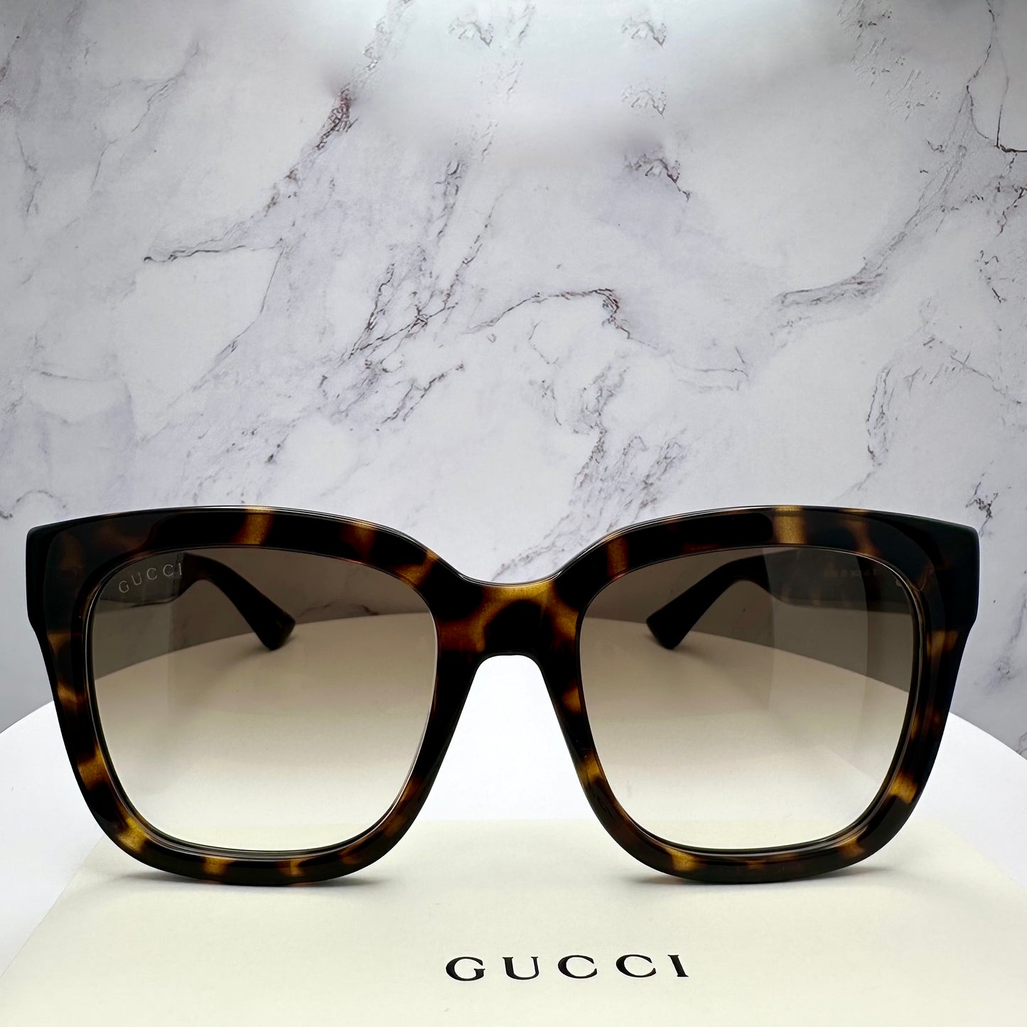 Gucci Brown Gold Sunglasses GG Logo GG1338S 003