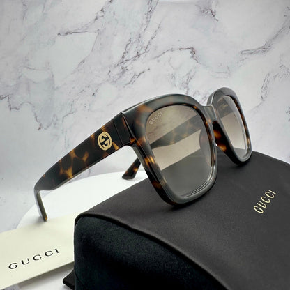 Gucci GG1338S 003 authentic brown tortoise sunglasses.