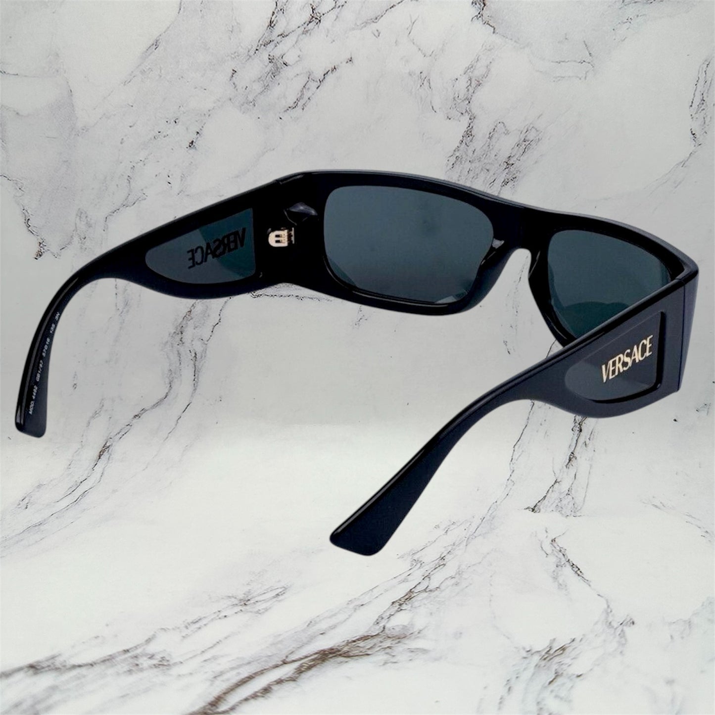 VERSACE Black Gold Sunglasses VE4481 Gb1/87