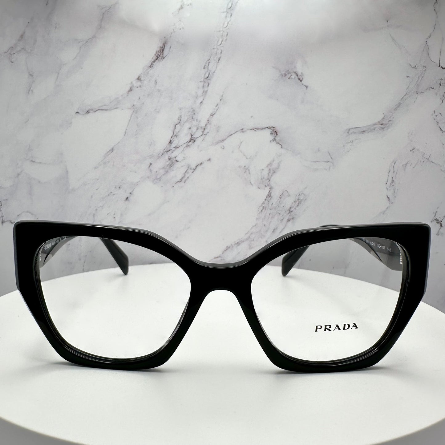 Prada Eyeglasses Black Symbole Logo Eyewear PR18WV 1AB1O1