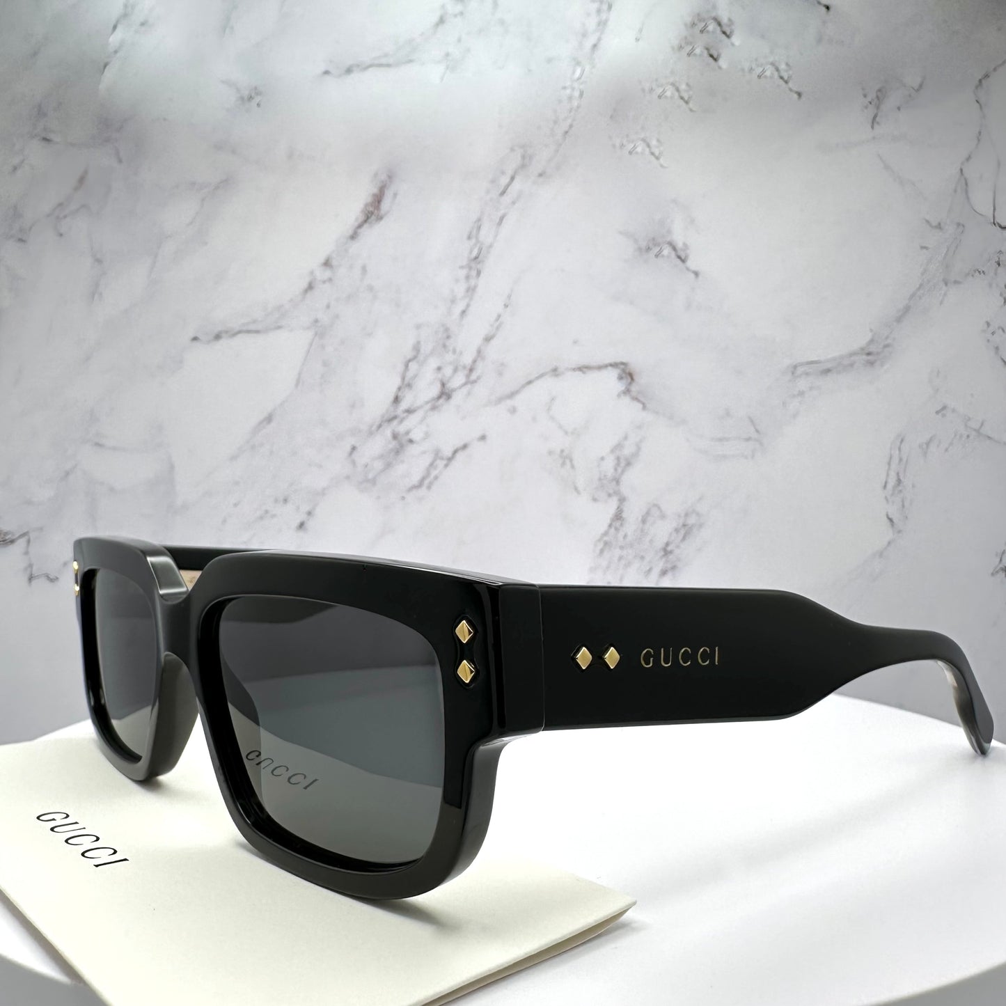 Gucci GG1218S 001 Black Square Sunglasses