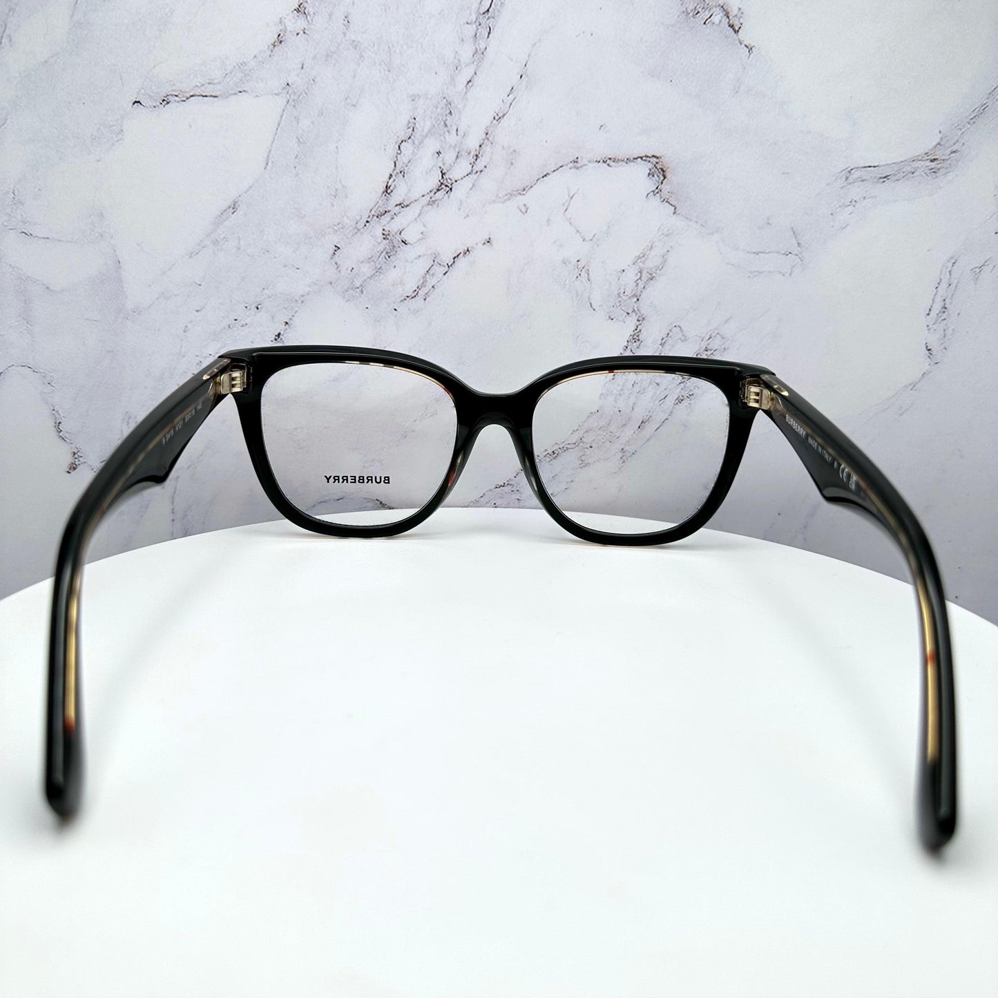 Burberry BE2415 4121 black acetate back view eyeglasses