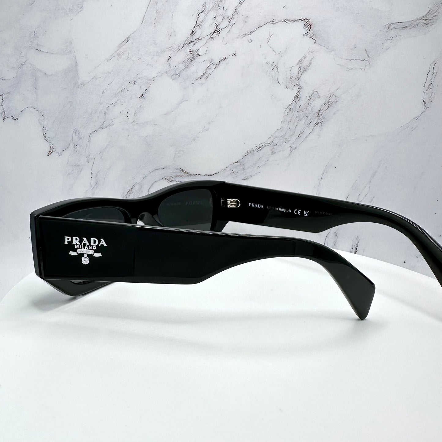 PRADA Sunglasses Black PRADA MILANO Logo PRA01S