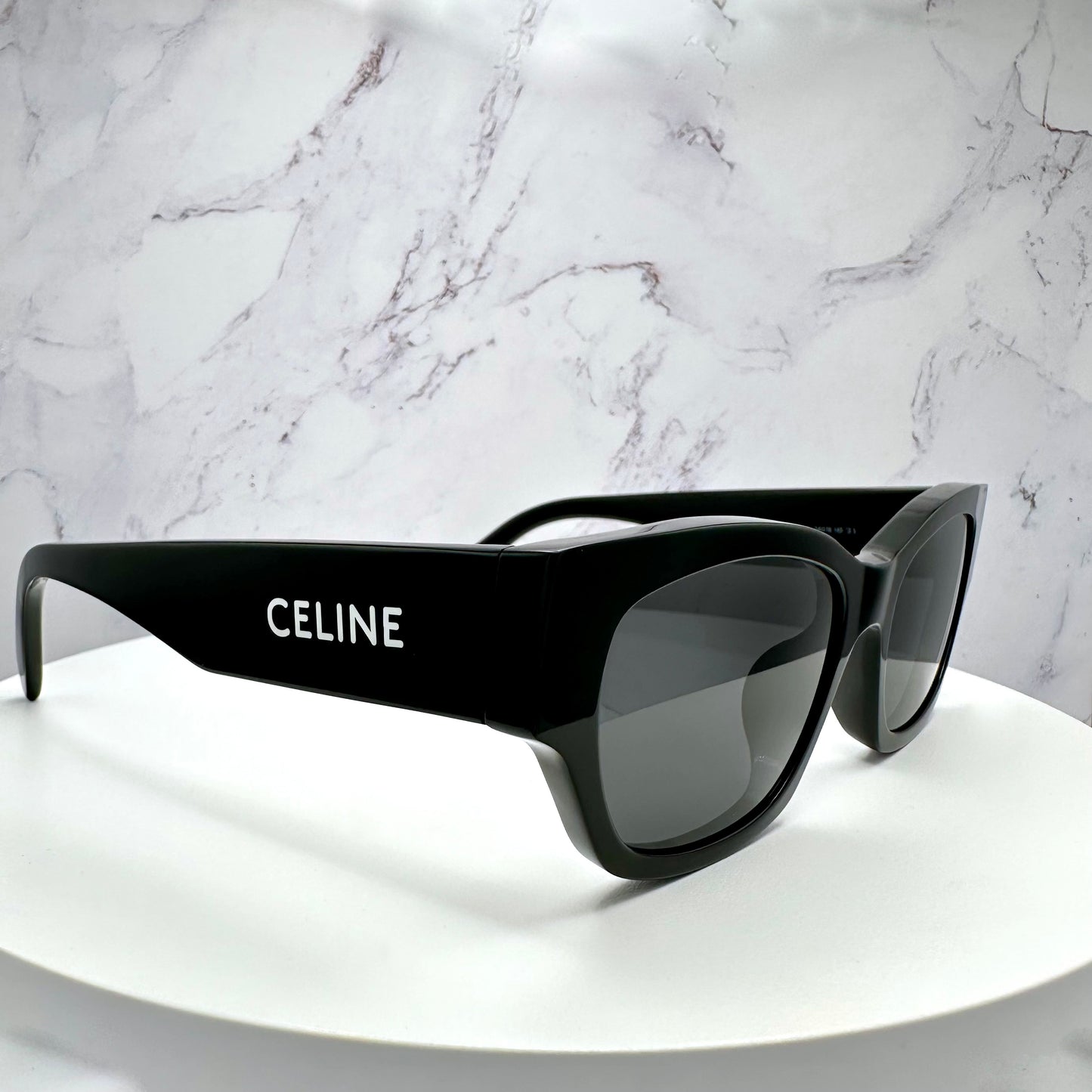 Celine Monochroms Sunglasses Black Square Cat Eye CL40197U 01A