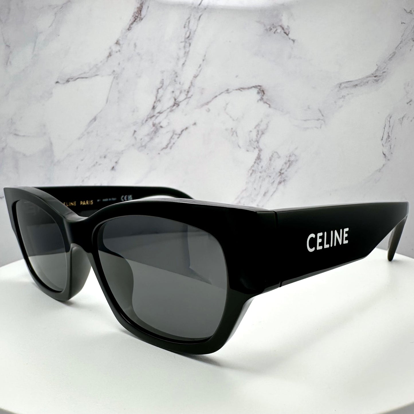 Celine Monochroms Sunglasses Black Square Cat Eye CL40197U 01A