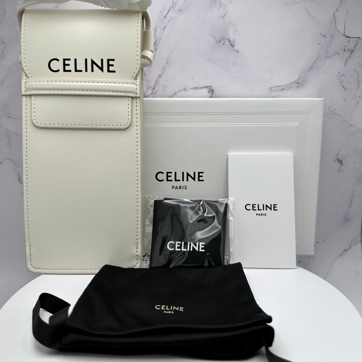 Celine Monochroms Sunglasses Black Square Cat Eye CL40197U 01A