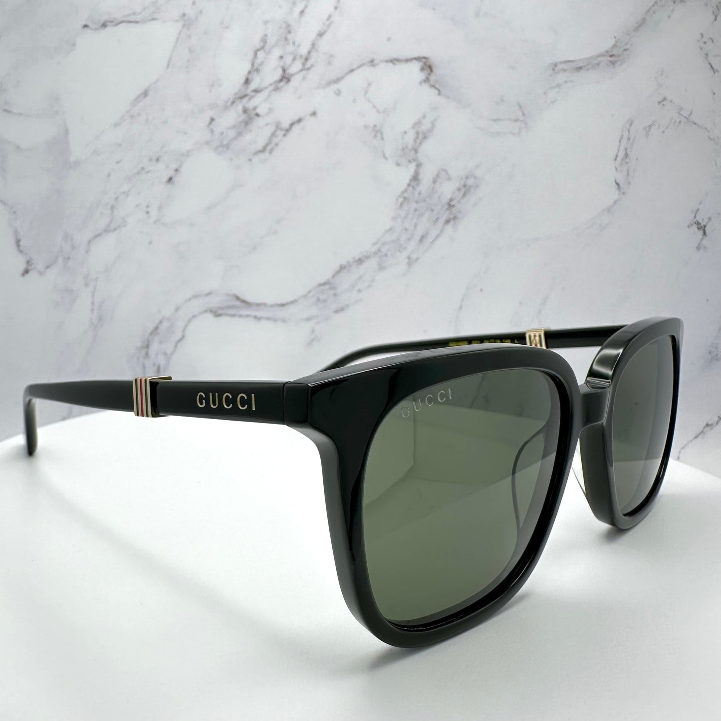 Gucci Sunglasses GG1493S Black Gold Classic Web Logo