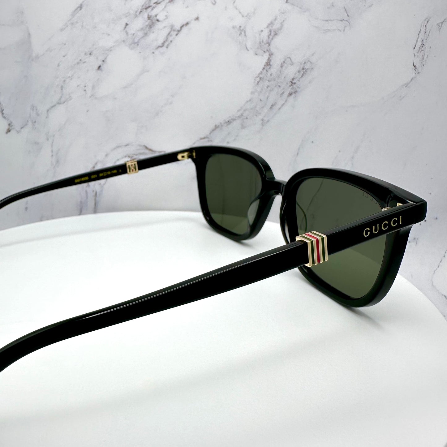 Gucci Sunglasses GG1493S Black Gold Classic Web Logo