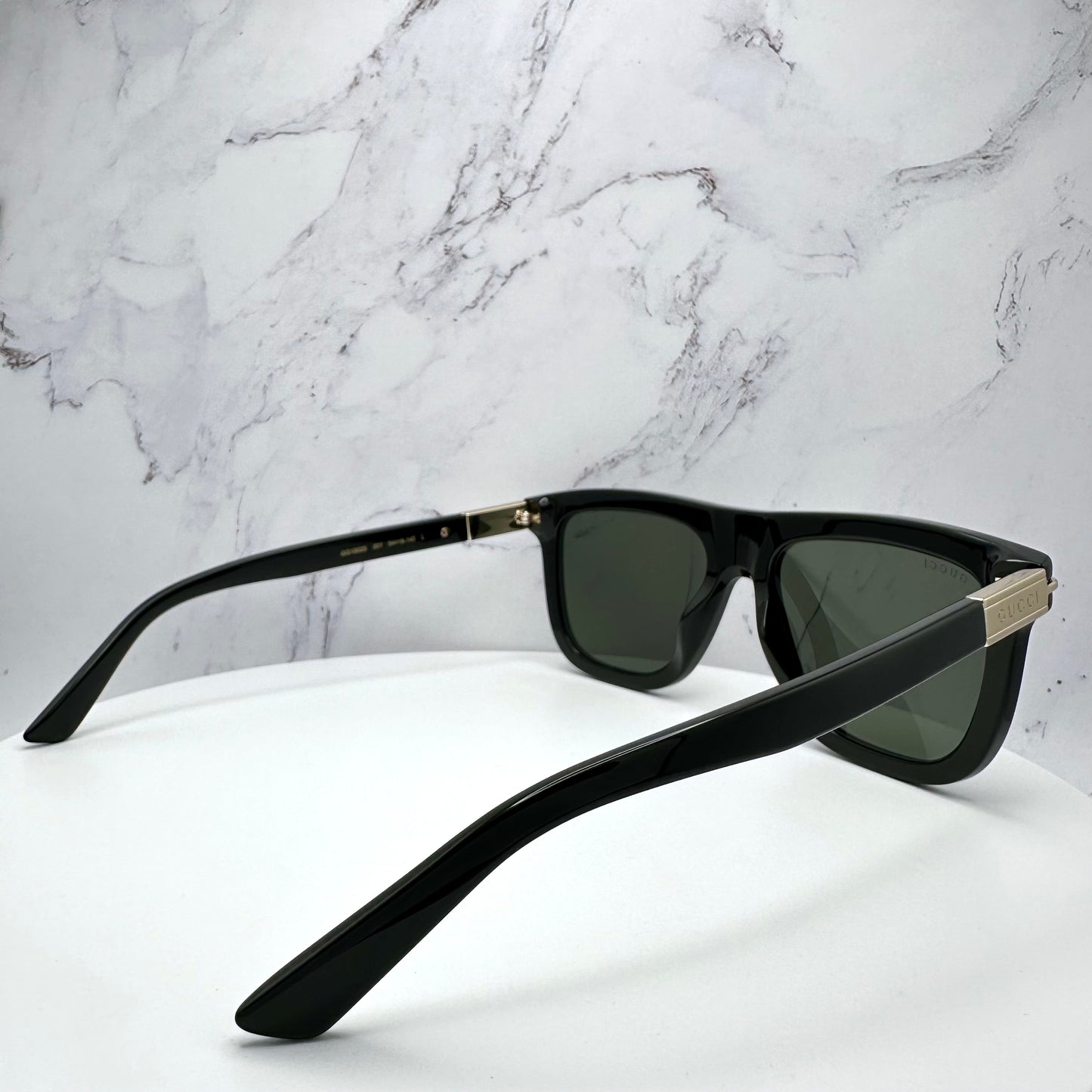 Gucci Sunglasses GG1502S Black Gold Web Logo