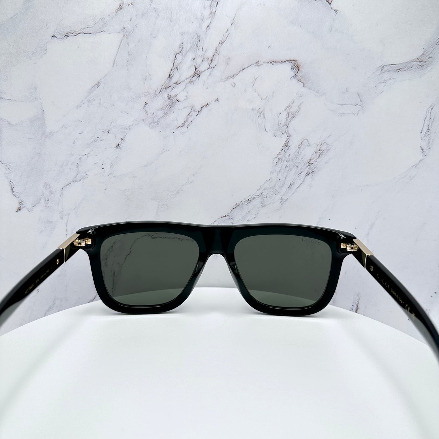 Gucci Sunglasses GG1502S Black Gold Web Logo