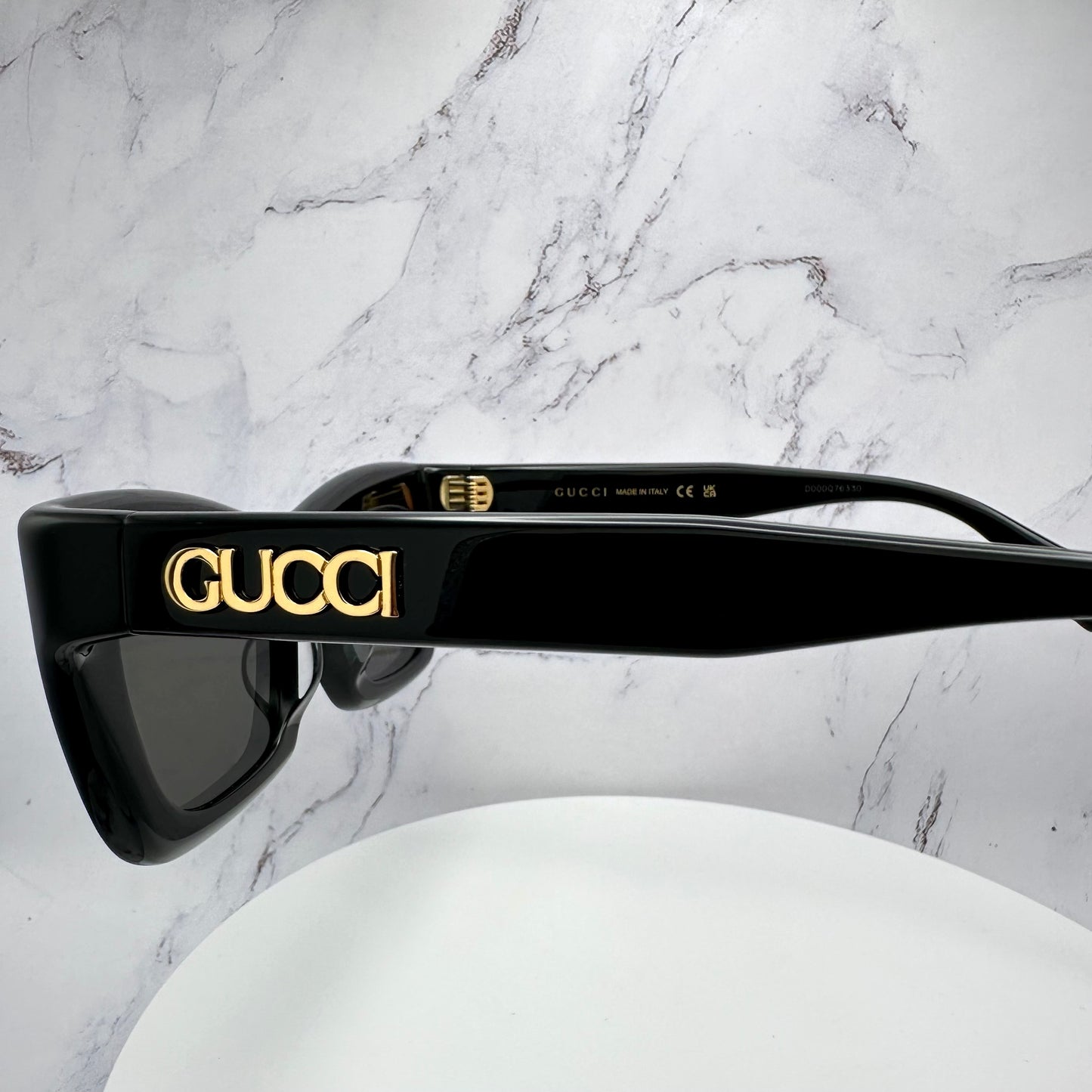 Gucci Sunglasses Black Gold Runway GG1773S