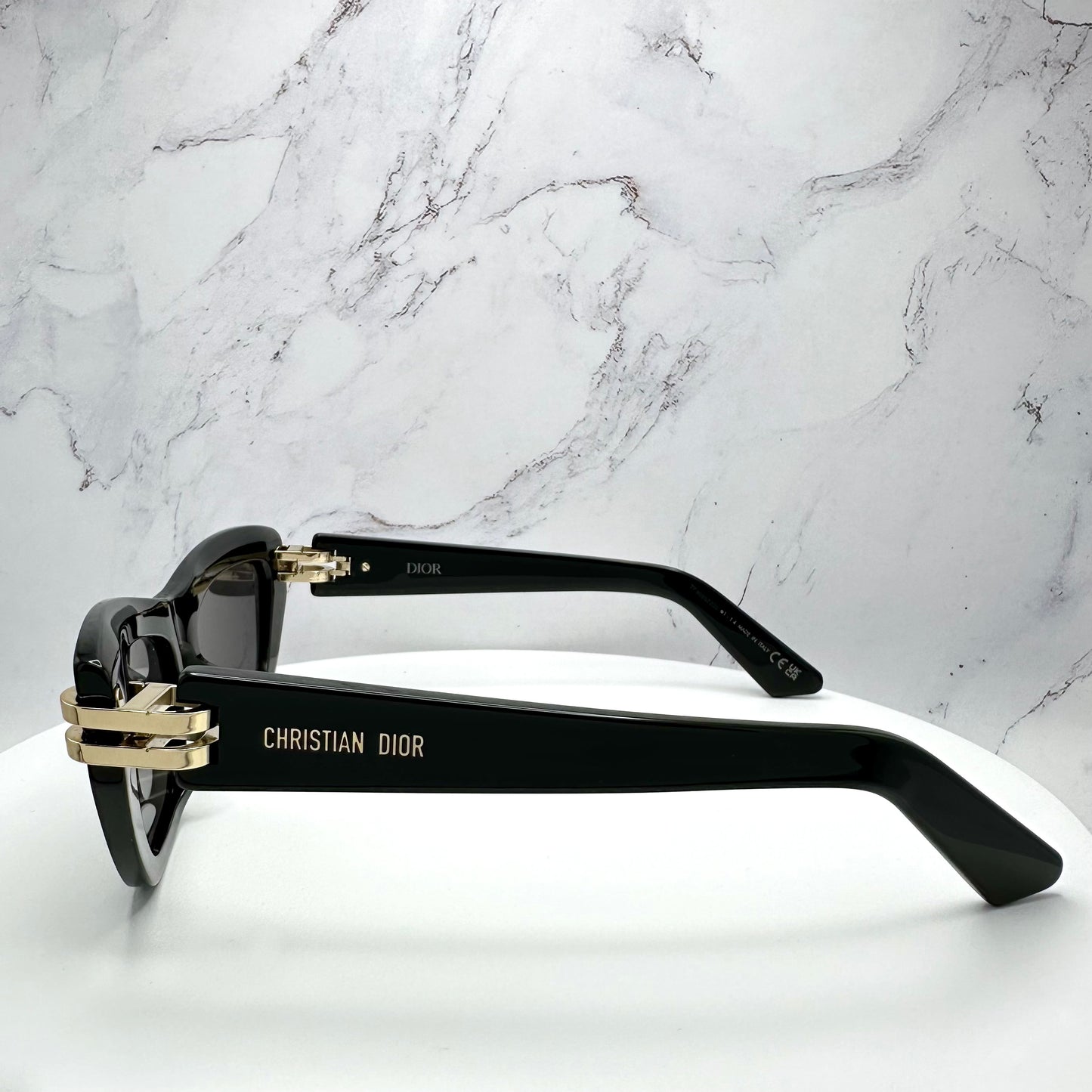 DIOR Sunglasses CDior B2U Black Gold Butterfly