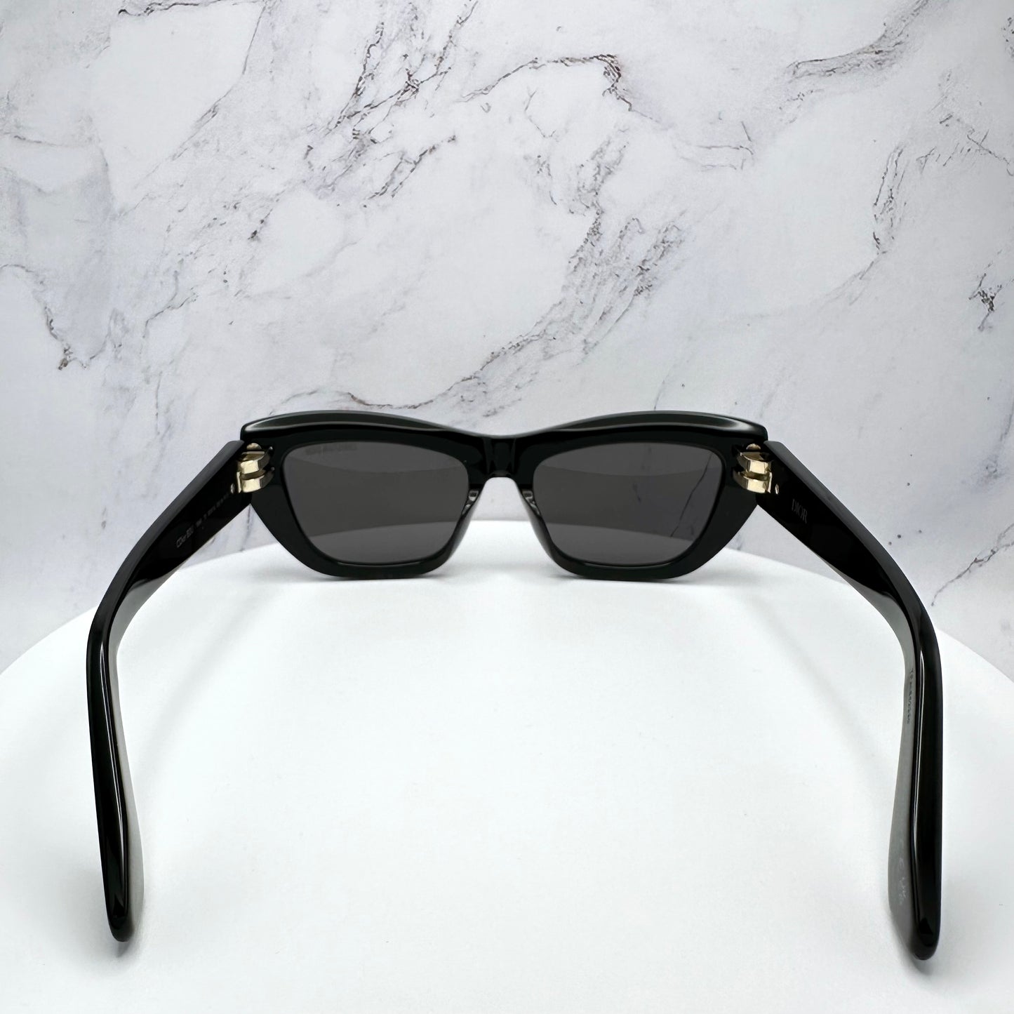 DIOR Sunglasses CDior B2U Black Gold Butterfly