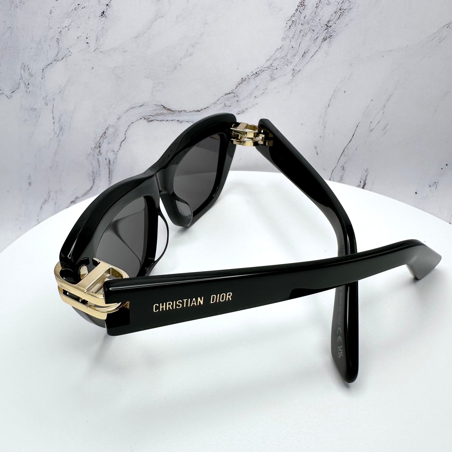 DIOR Sunglasses CDior B2U Black Gold Butterfly