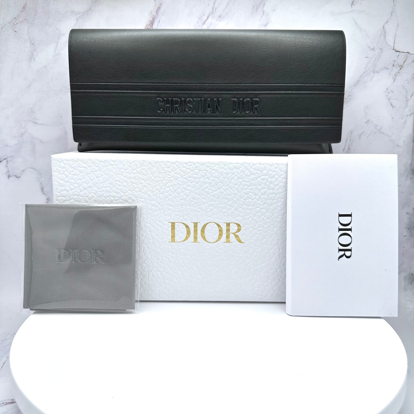 DIOR Sunglasses CDior B2U Black Gold Butterfly