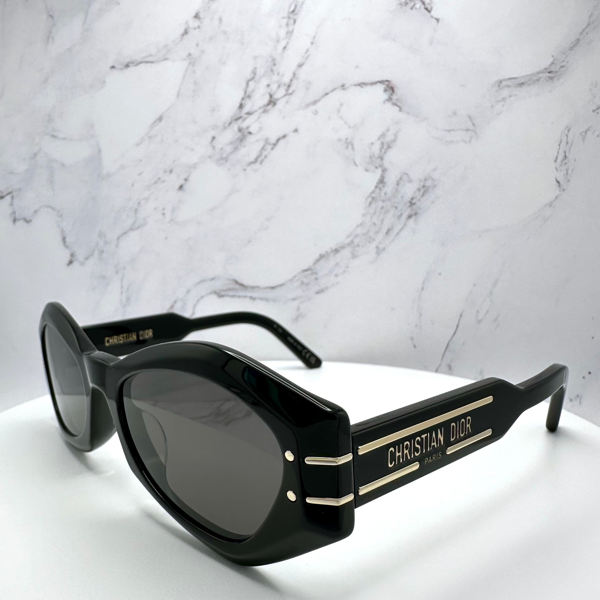 Dior Sunglasses B1U Dior Signature Black Gold 