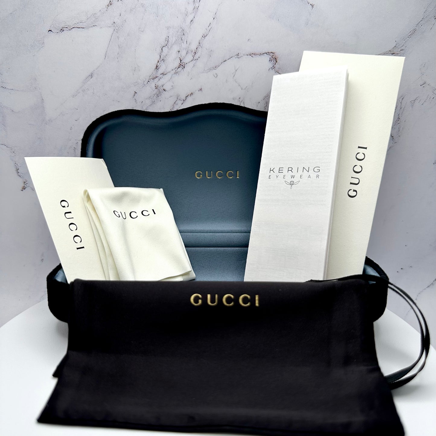 GUCCI GG1151S Sunglasses Black Gold Logo