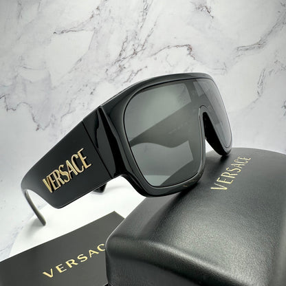 Versace Sunglasses Shield Aviator Mask VE4439 GB1/87