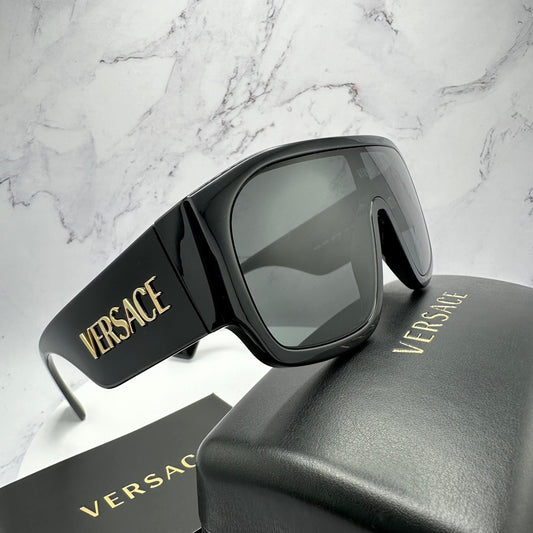 Versace Sunglasses Shield Aviator Mask VE4439 GB1/87