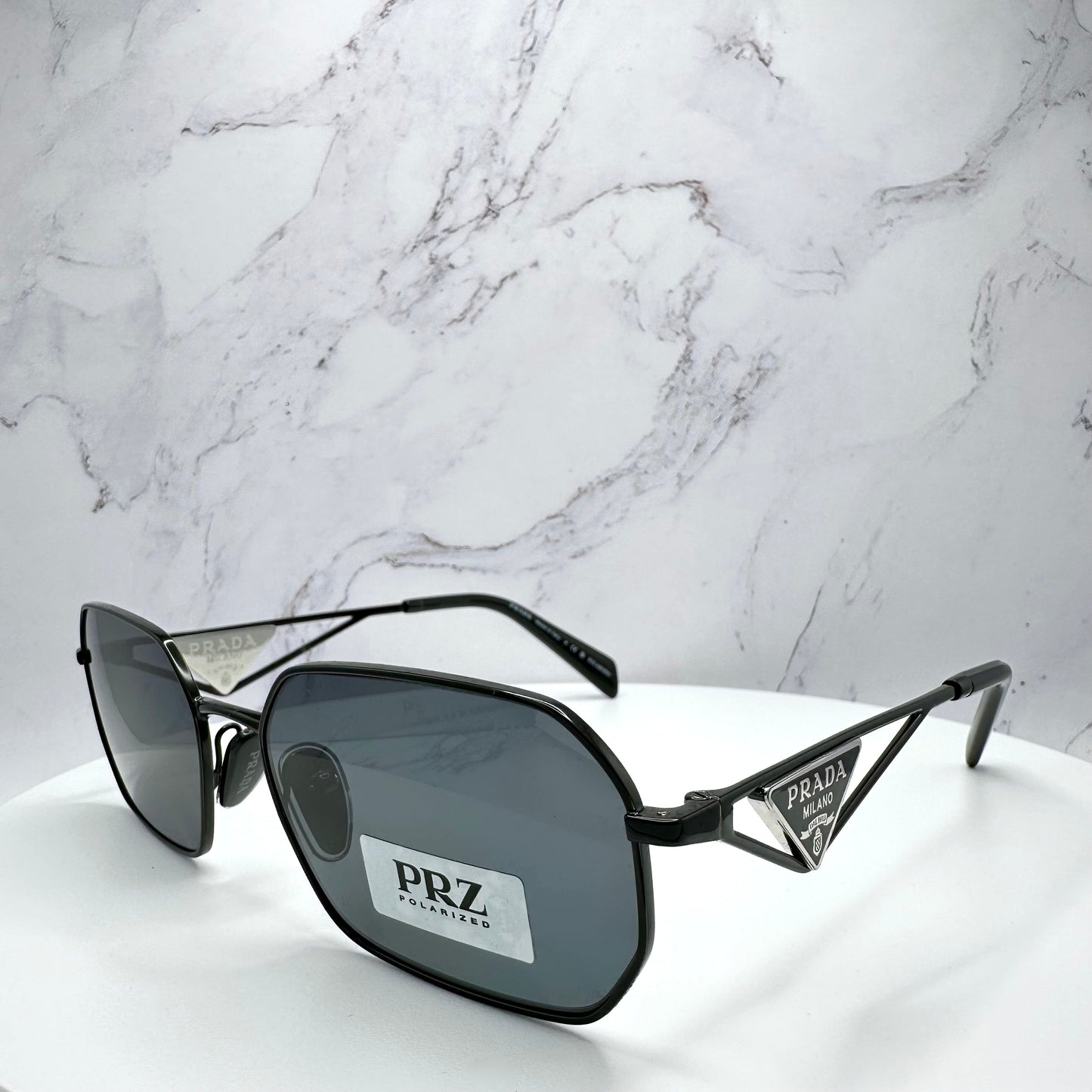 Prada Sunglasses Triangle Logo SPRA51