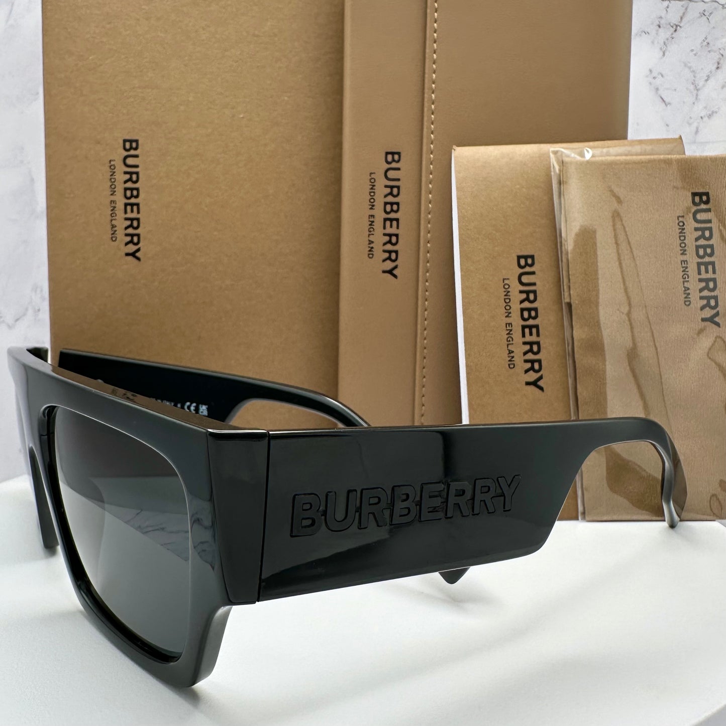 Burberry Black Square Wrap Sunglasses 4397U