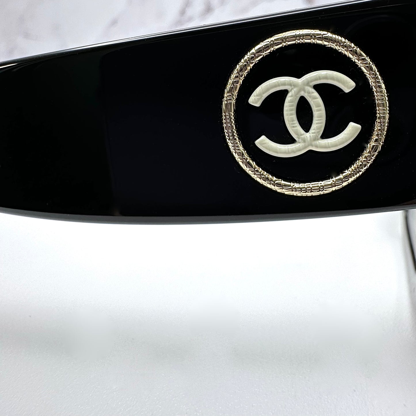 Chanel Sunglasses Black Square Polarized CC Logo CH5506