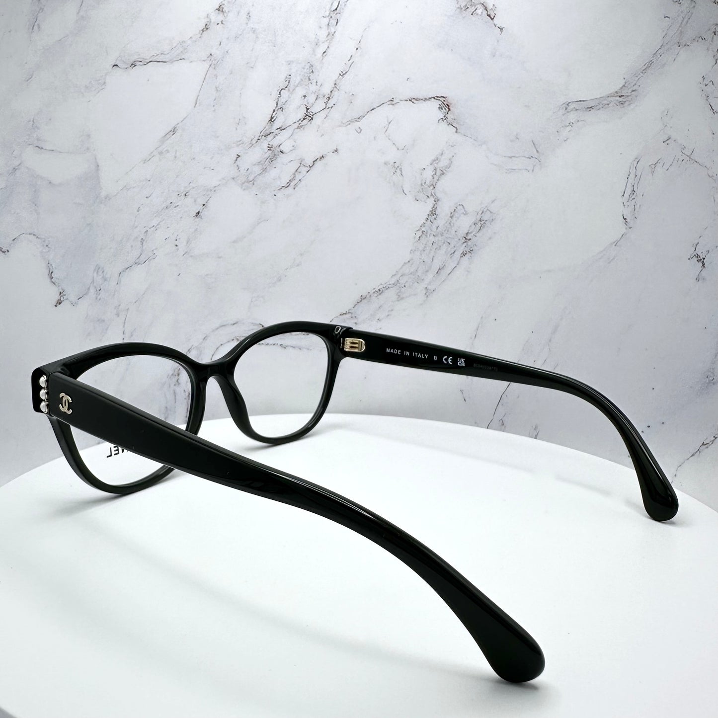 CHANEL 3440H C622 Womens Eyeglasses Black Butterfly 51mm