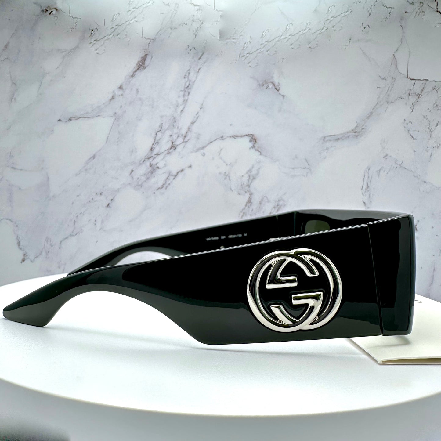 Gucci Sunglasses GG1646S Black Square Silver GG Logo