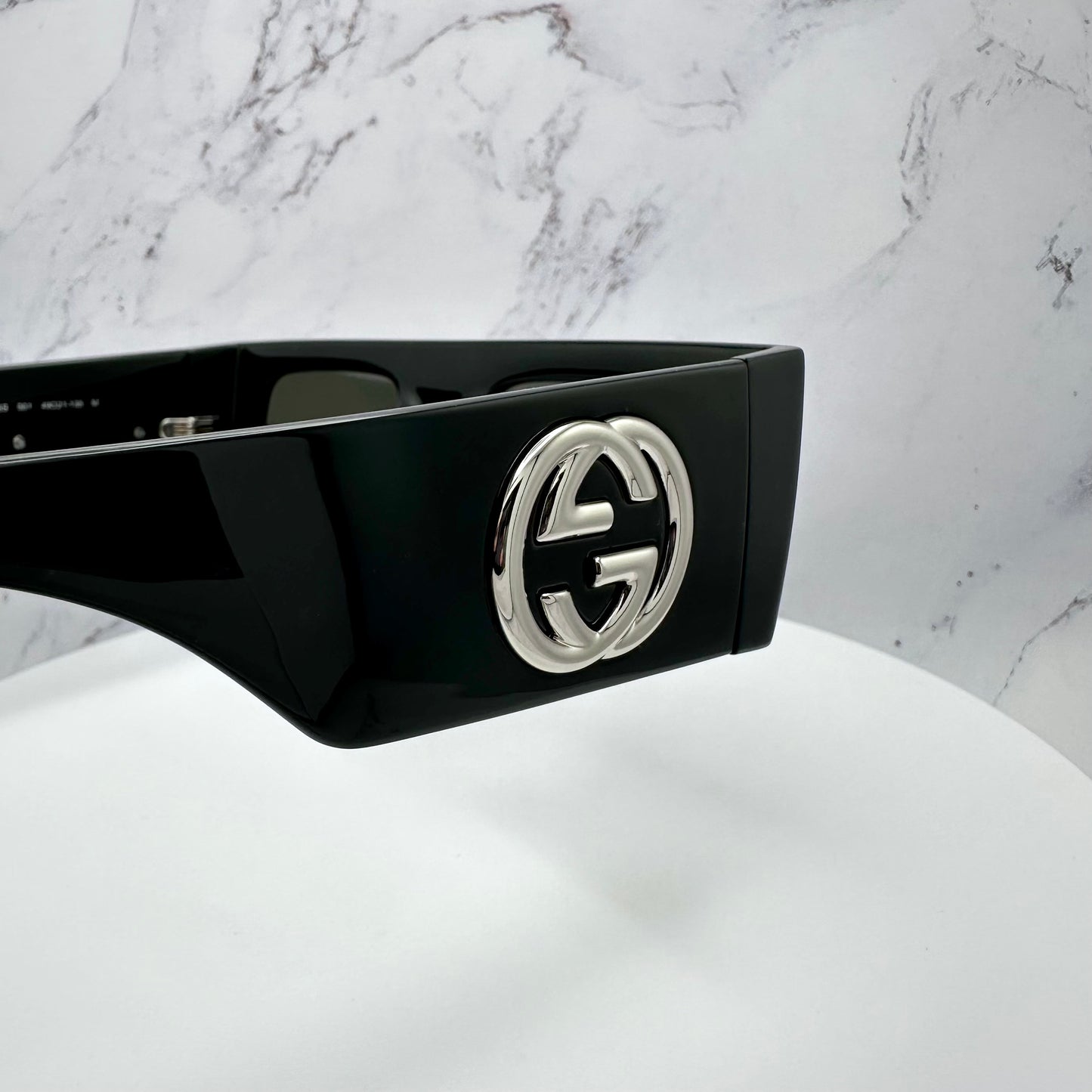 Gucci Sunglasses GG1646S Black Square Silver GG Logo