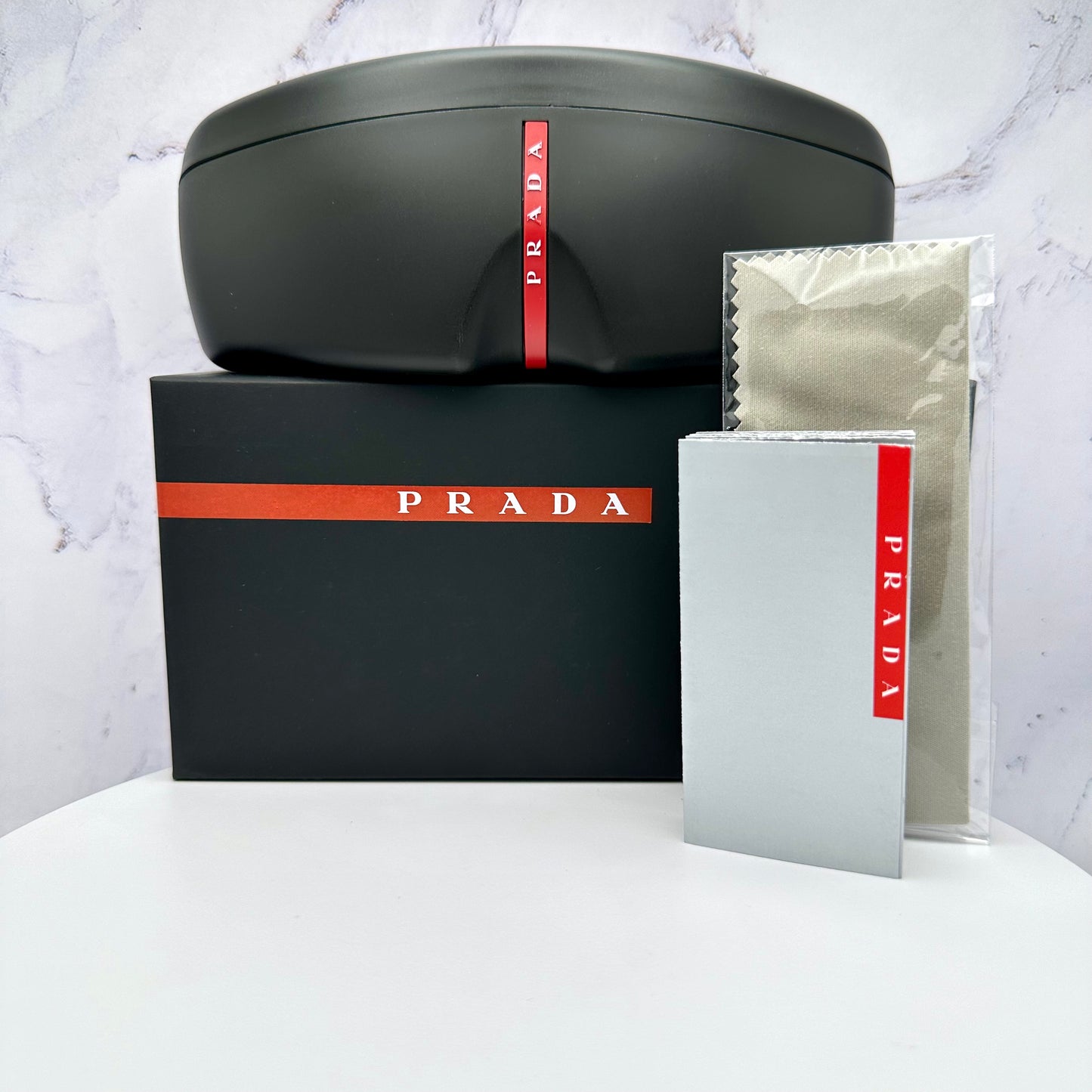 PRADA Sunglasses PS02ZSU 1BO05U Linea Rossa