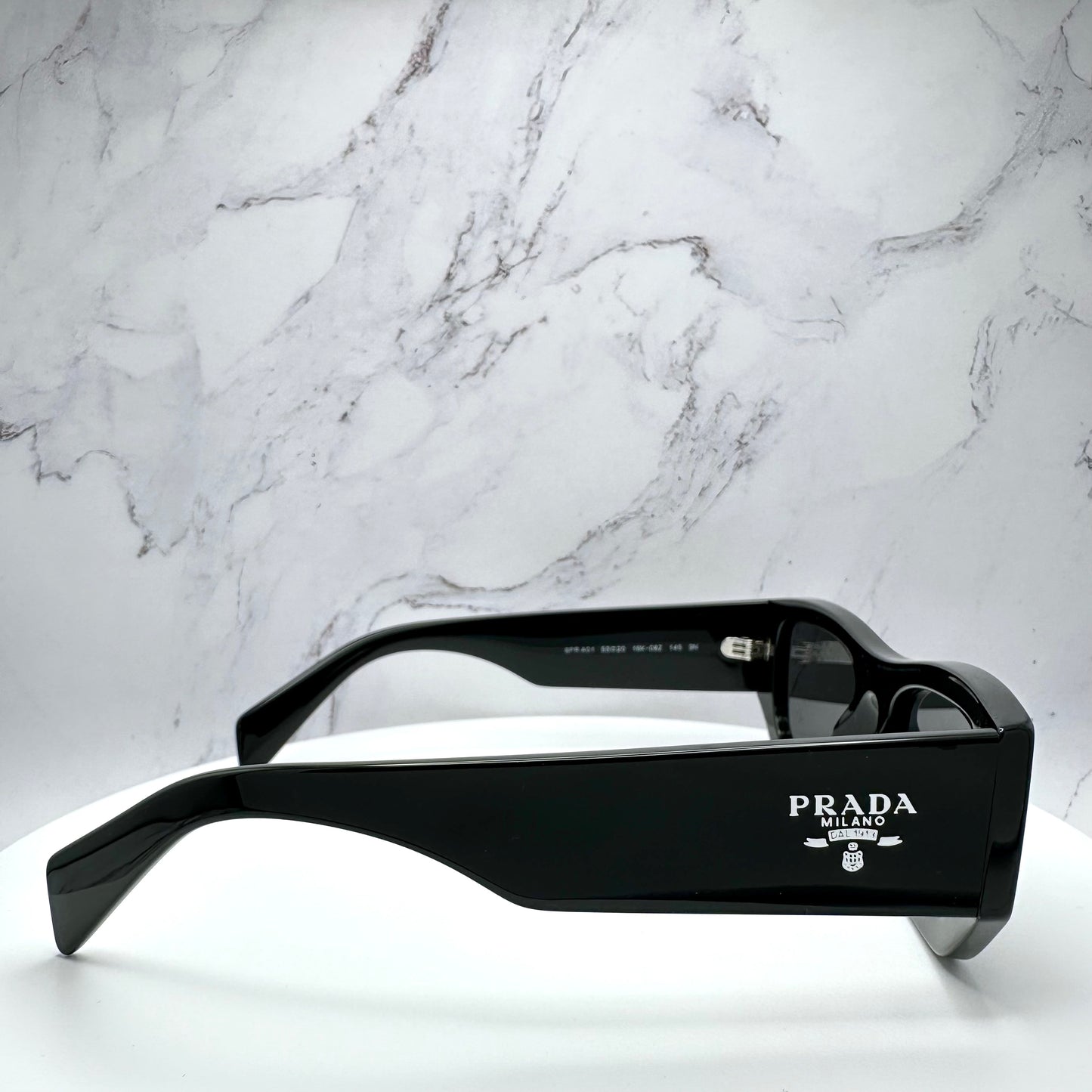 PRADA Sunglasses Black PRADA MILANO Logo PRA01S