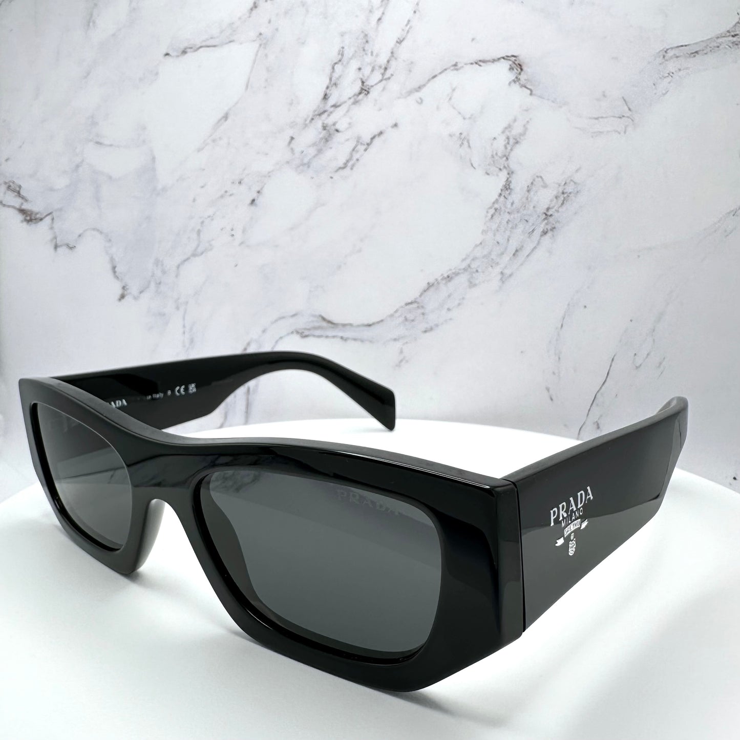 PRADA Sunglasses Black PRADA MILANO Logo PRA01S