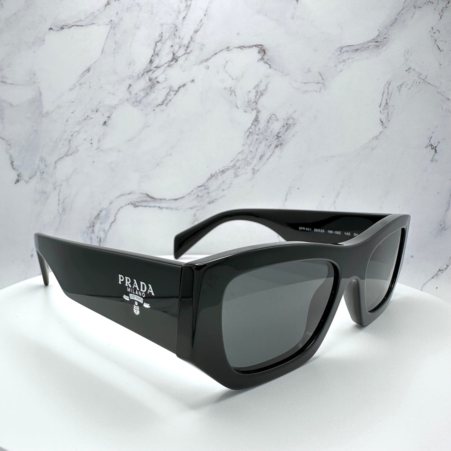 PRADA Sunglasses Black PRADA MILANO Logo PRA01S