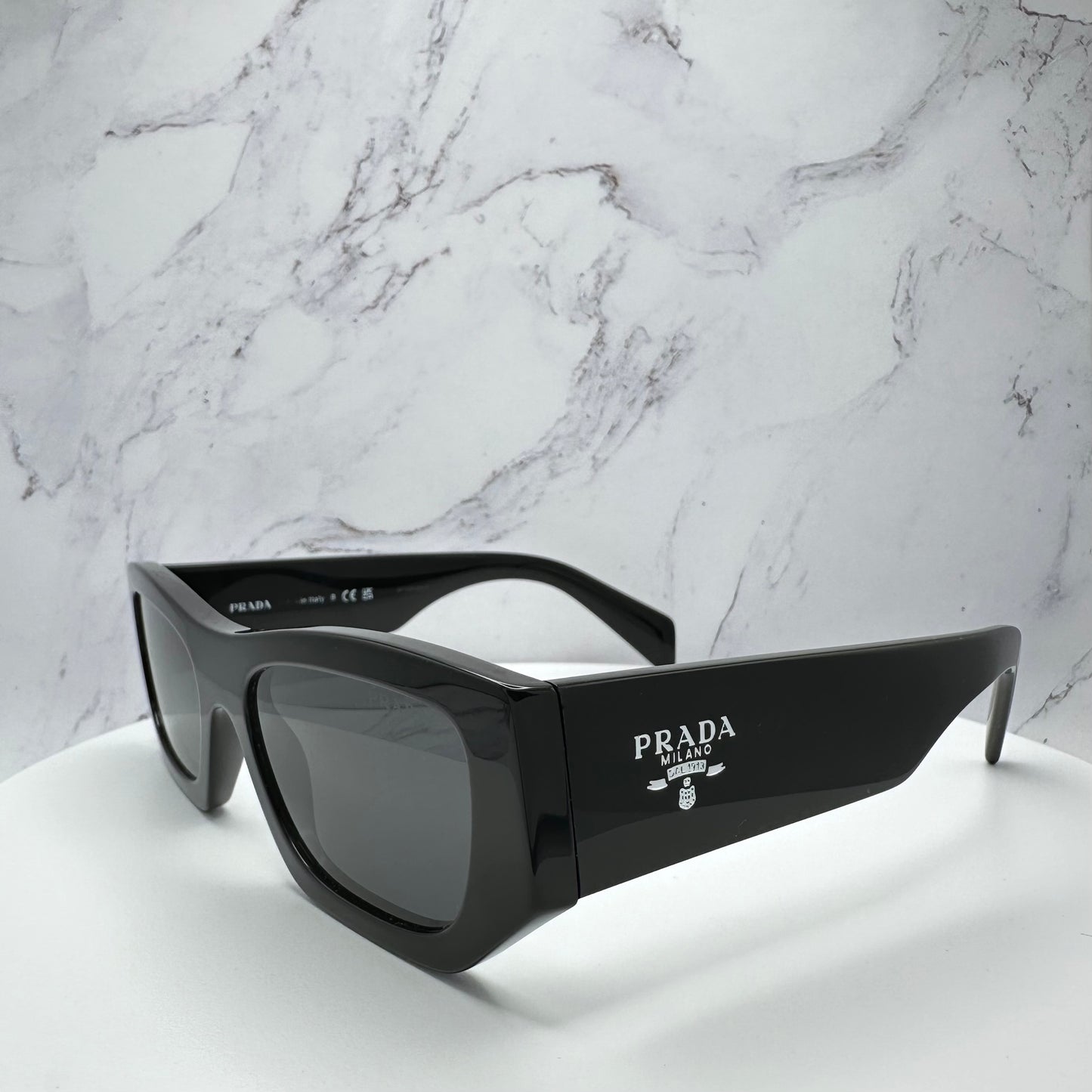 PRADA Sunglasses Black PRADA MILANO Logo PRA01S