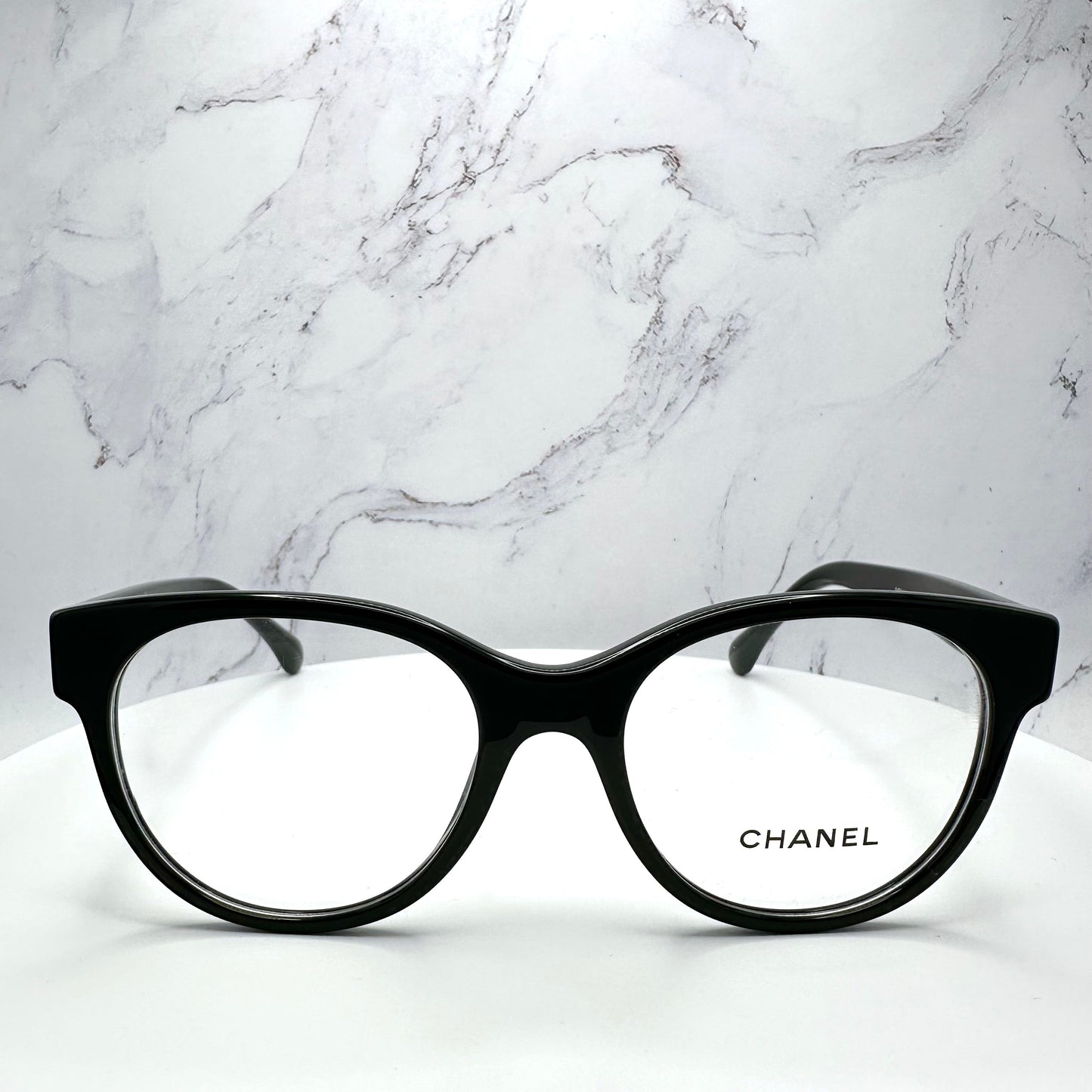 Chanel 3431B Eyeglasses Glasses Black Gold