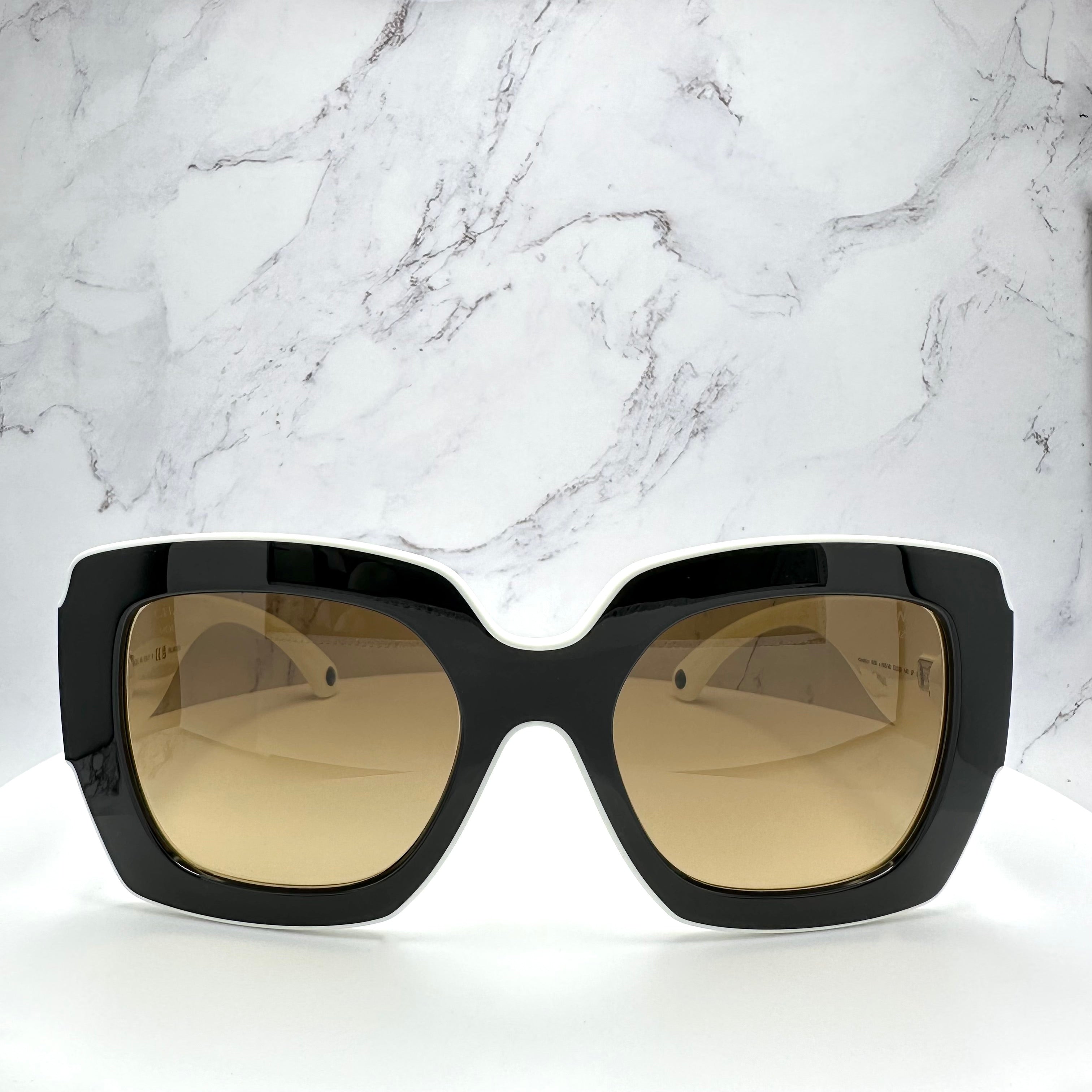 Chanel square frame Sunglasses Black