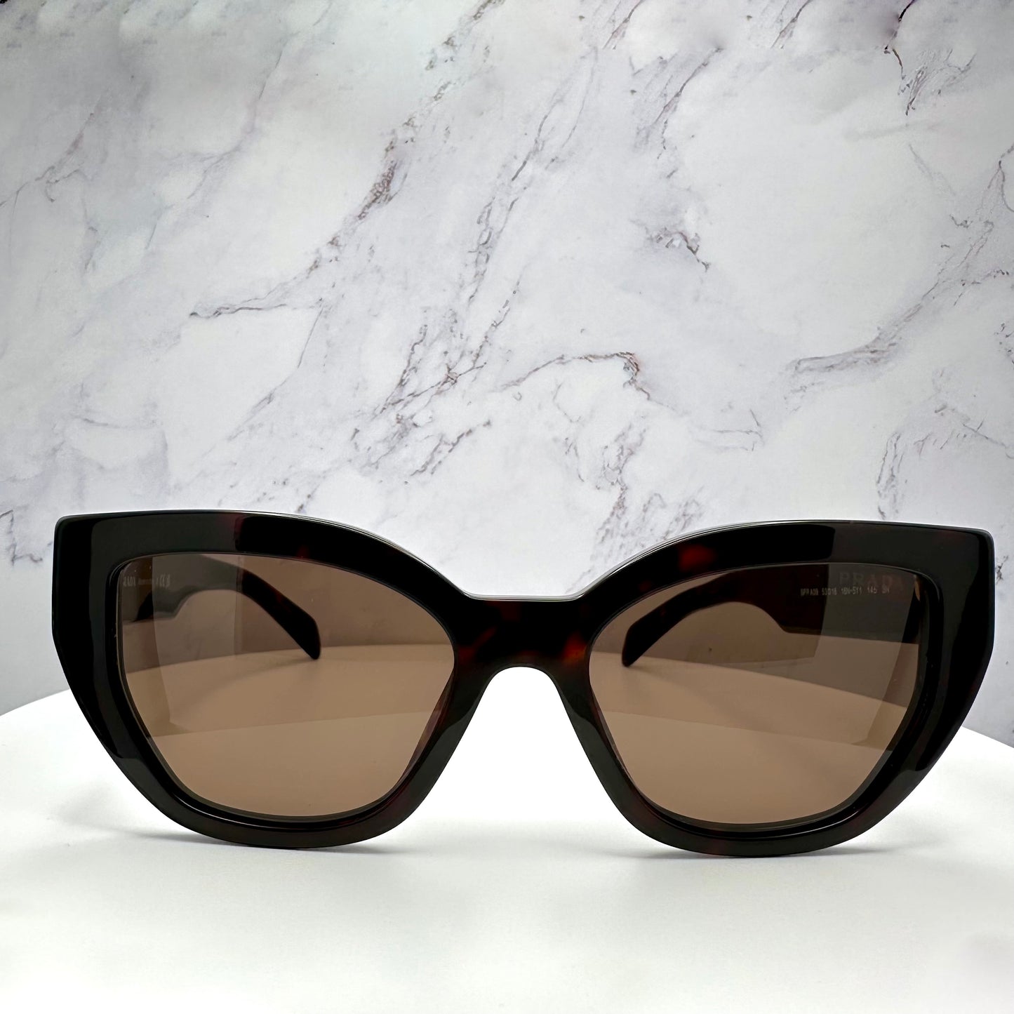 PRADA Sunglasses Mahogany Brown Cat Eye PRA09S