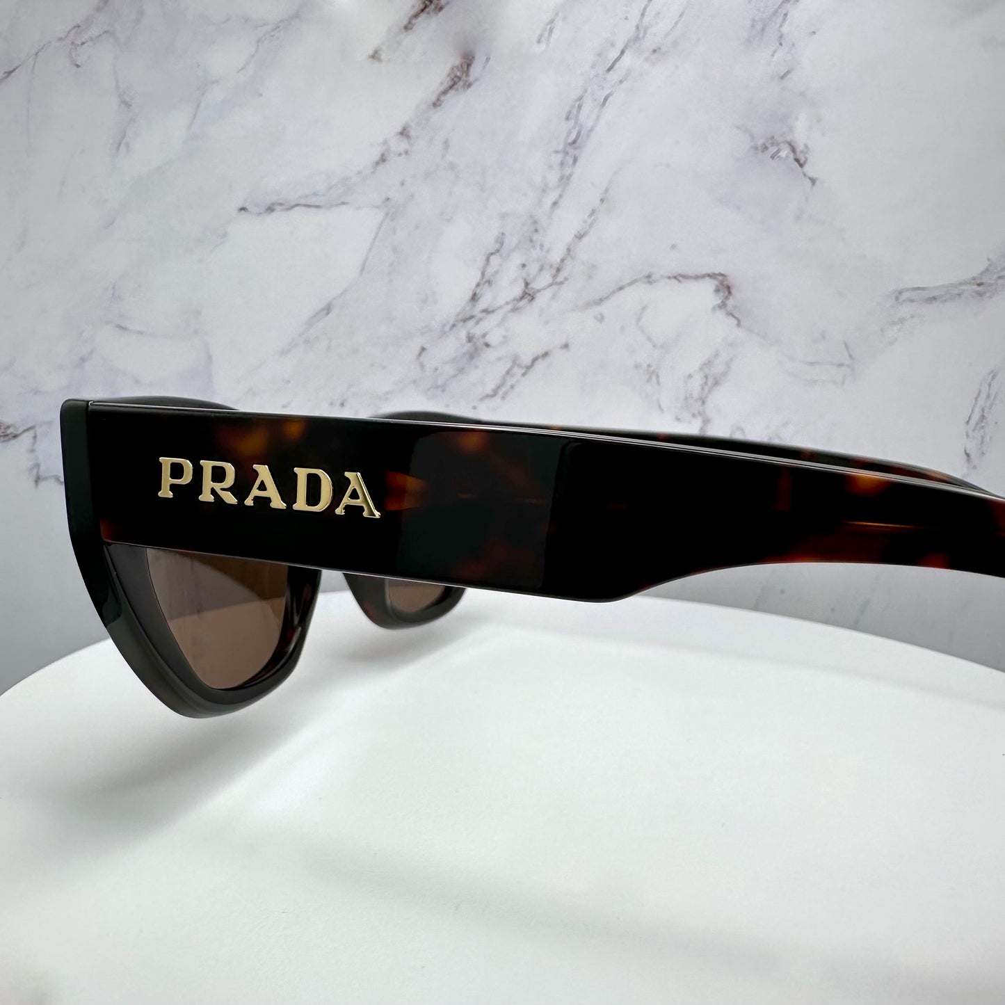 PRADA Sunglasses Mahogany Brown Cat Eye PRA09S