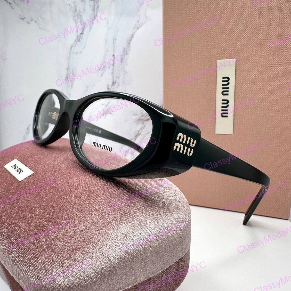 MIU MIU Eyeglasses MU03ZV 16K1O1 black 