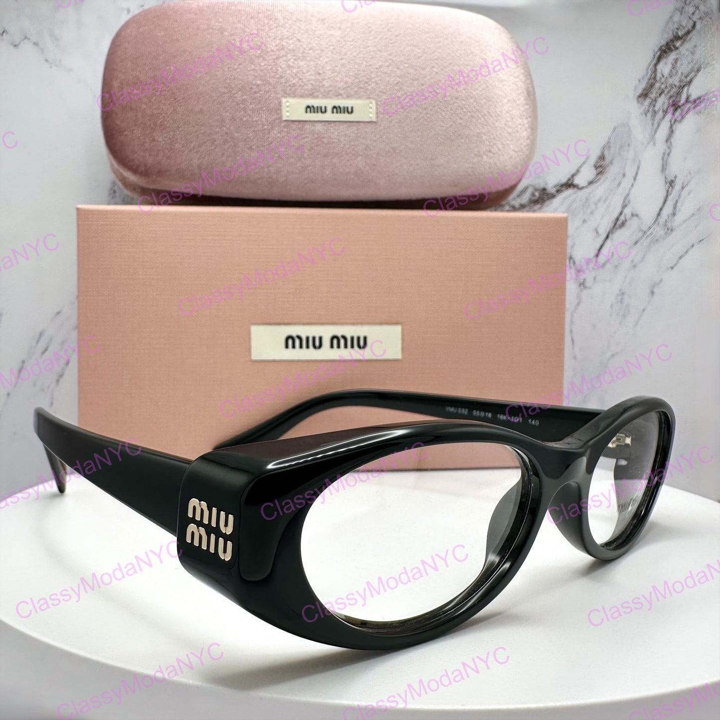 MIU MIU Eyeglasses MU03ZV 16K1O1 black 4