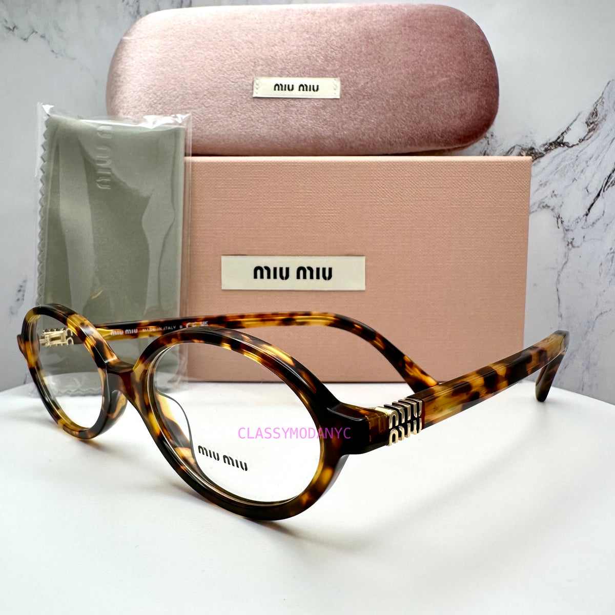 Miu Miu Eyeglasses Miu Miu 0Mu 01Vv Vau1o1 Havana Miele 50/21/135 - NWT Eyeglasses Woman Miu Miu MU 01VV VAU1O1 - price: €201.50  main image 2