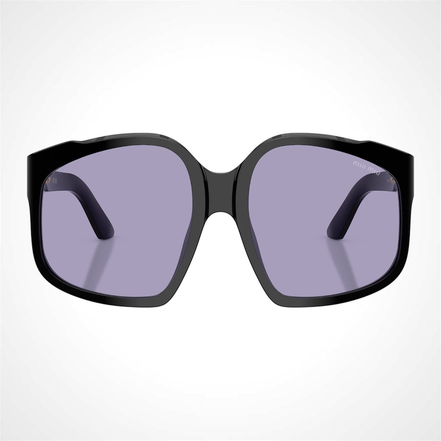 MIU MIU MUA07S black sunglasses violet lens 8056262522677 