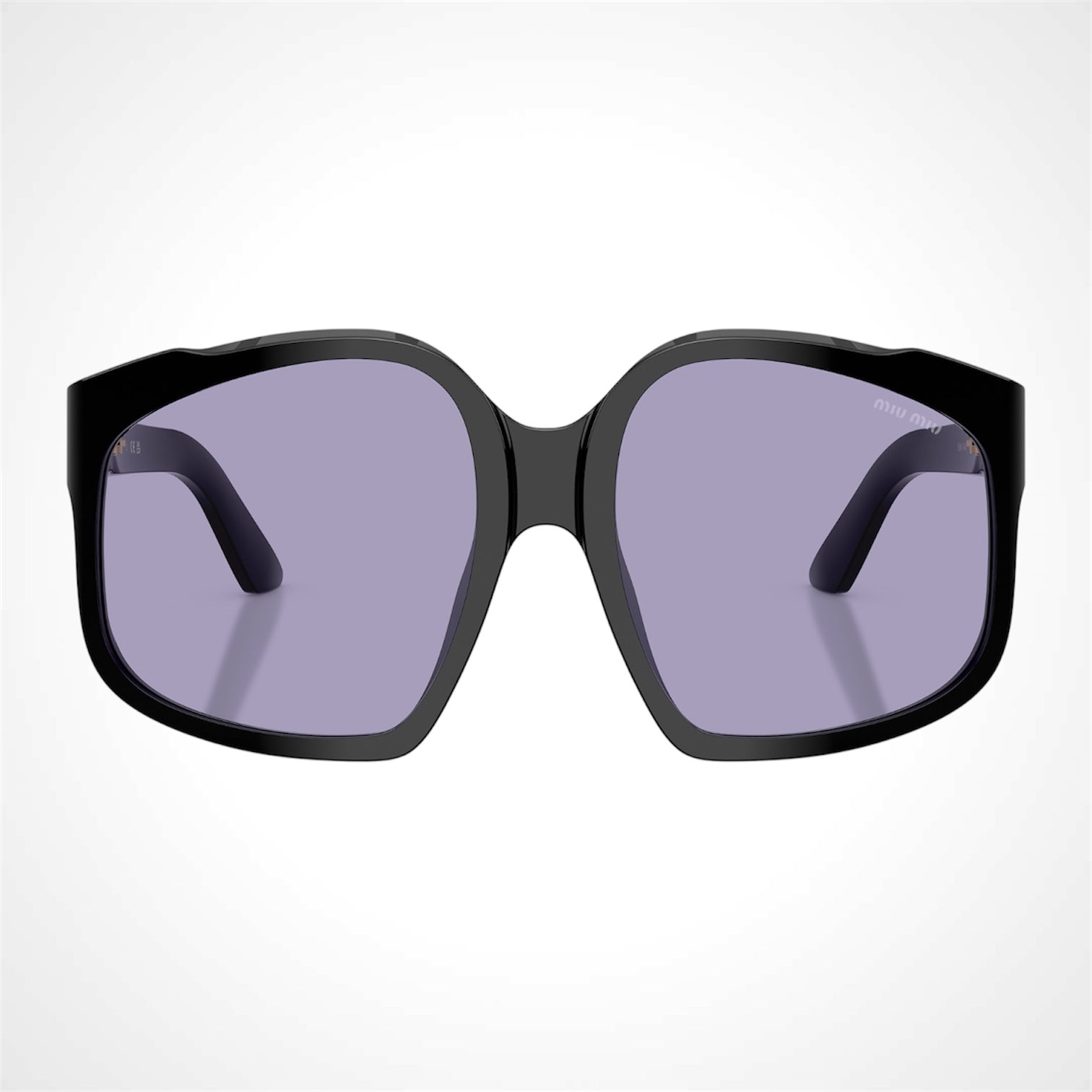 MIU MIU MUA07S black sunglasses violet lens 8056262522677 